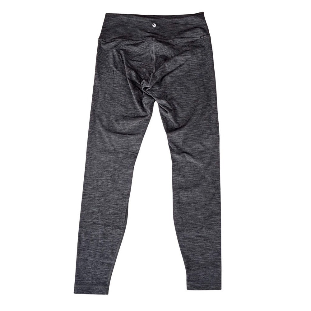 Lululemon Leggings Womens Size 10 Heathered Gray High-Rise Yoga Ankle - Picture 2 of 5